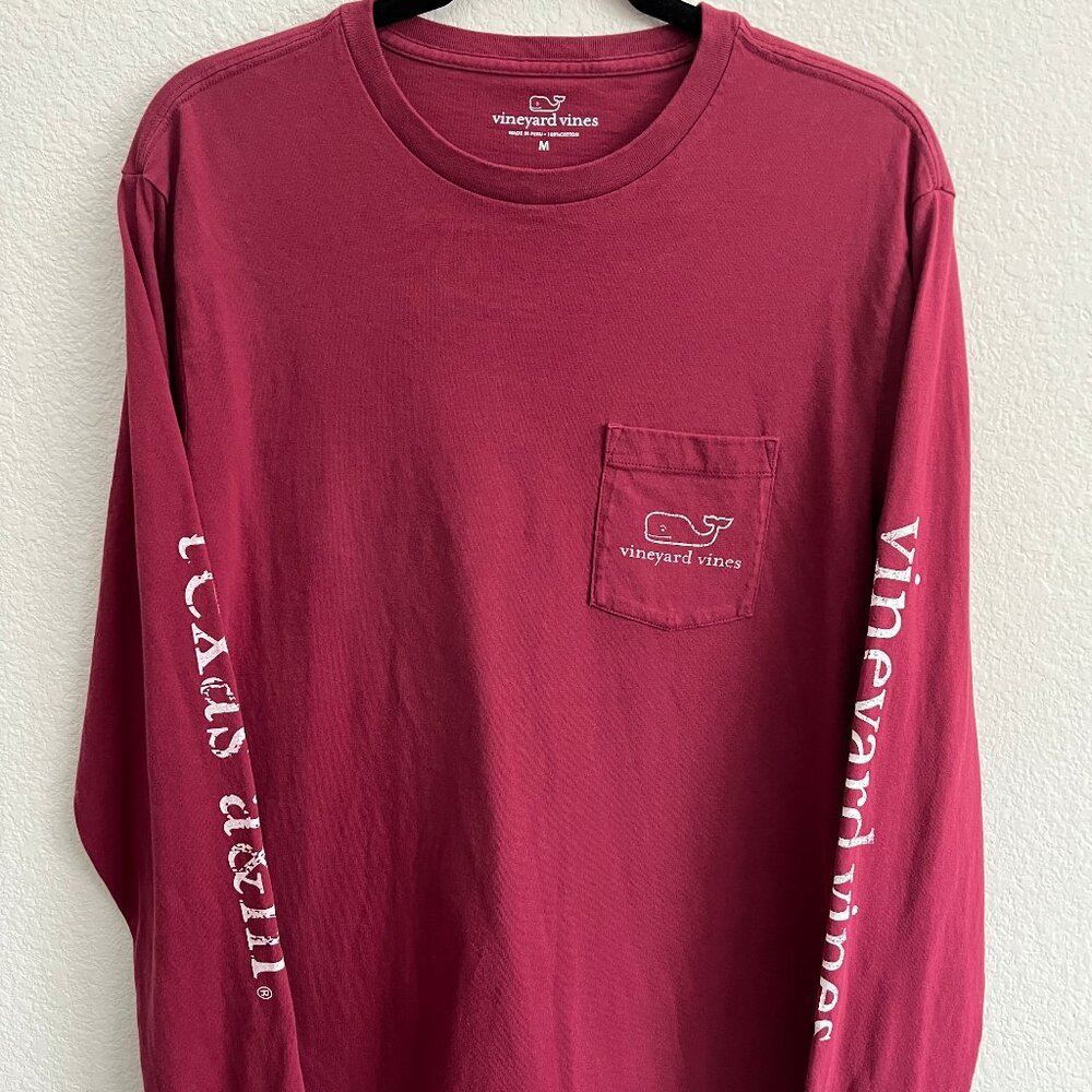 Texas A&M Aggies Vineyard Vines M Long Sleeve Tee Size Medium